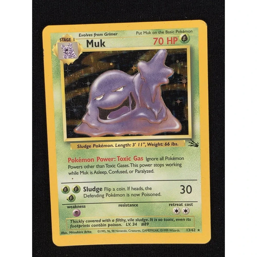1999 muk pokemon card Wizards Of The Coast | Toys | Muk 362 Base Set 2 Pokemon Card 1999 Stage 1